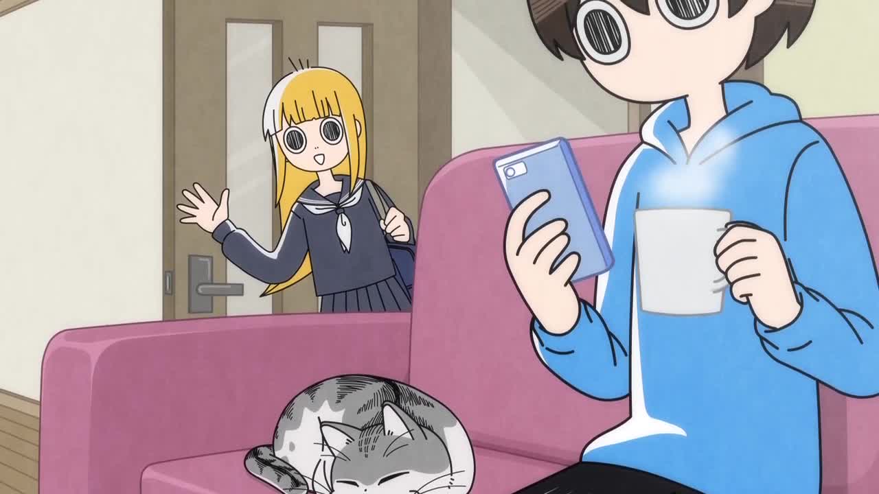 Скриншот из аниме Вечера с кошкой 2