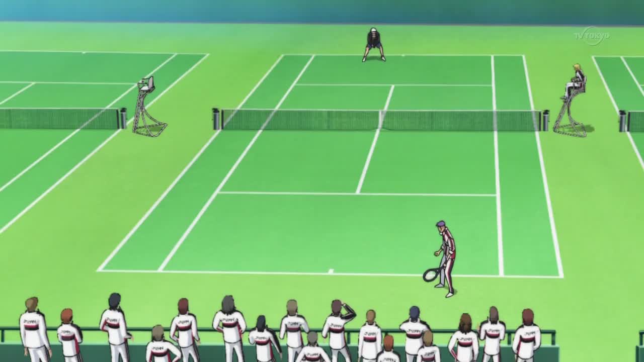 Скриншот из аниме Принц тенниса