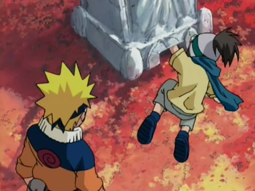 Скриншот из аниме Наруто: Найти тёмно-красный четырёхлистный клевер!